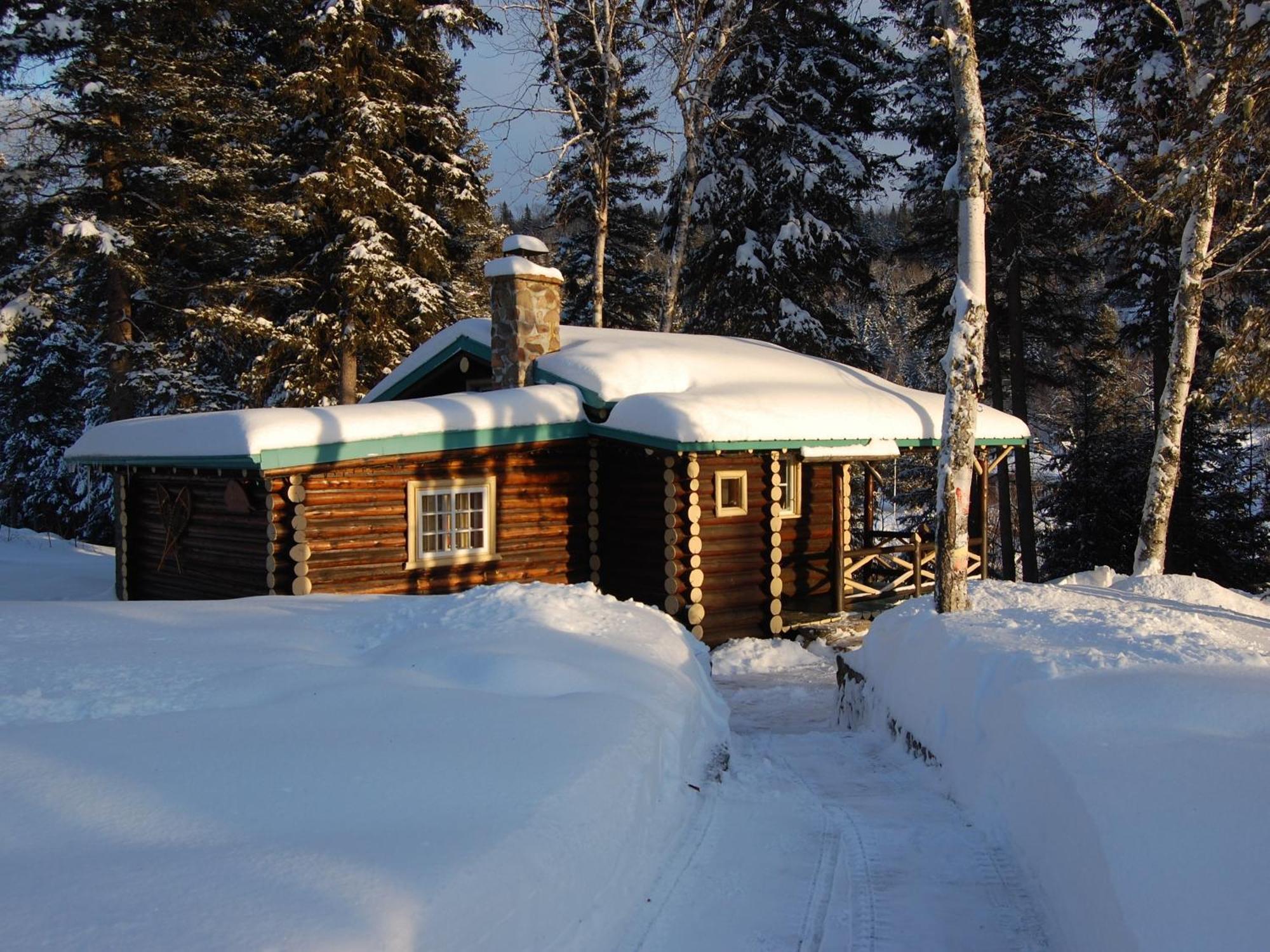 Domaine Le Bostonnais - Le Village En Bois Rond La Tuque Szoba fotó